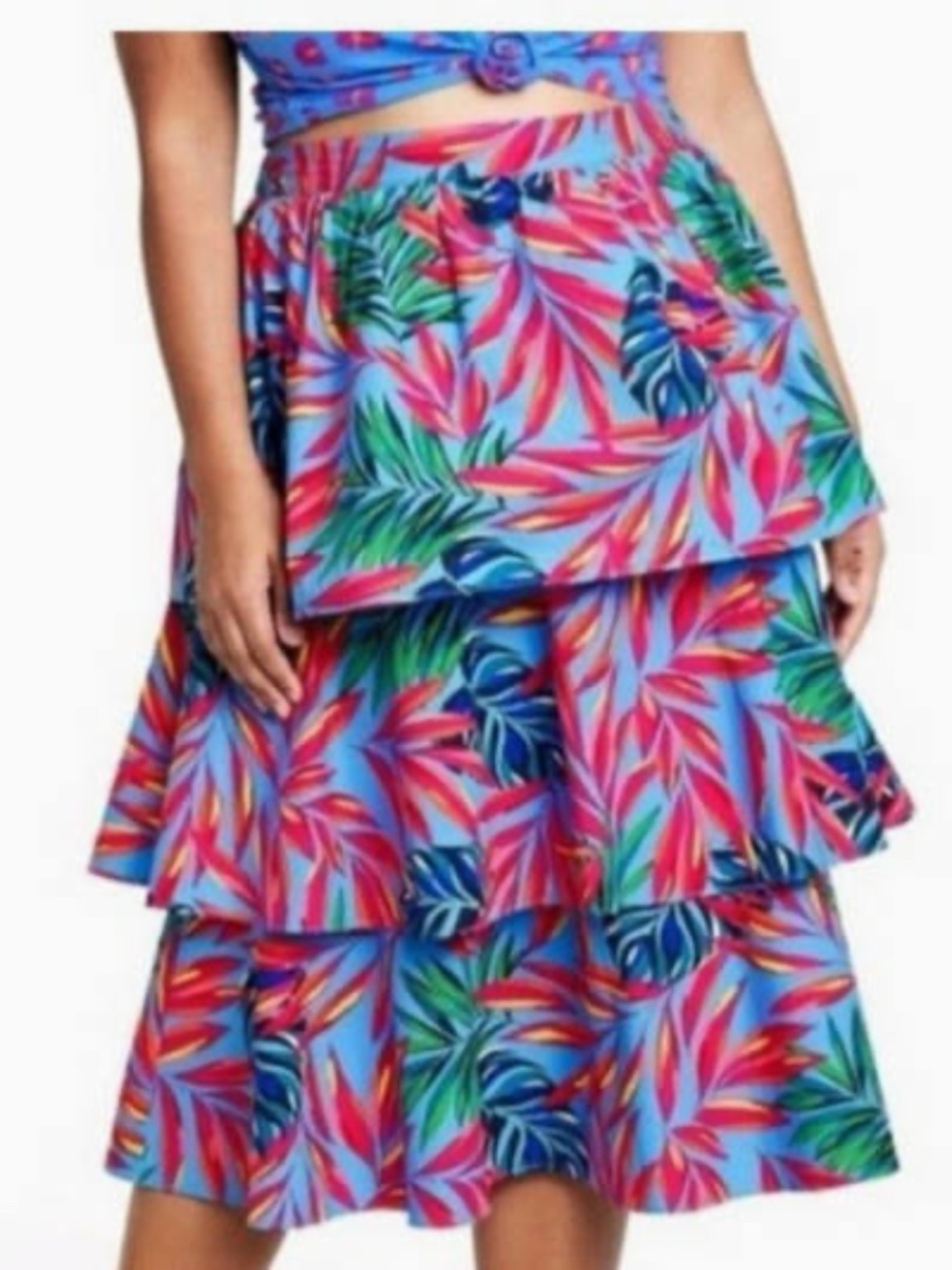 Tabitha Brown x Target tropical print skirt
